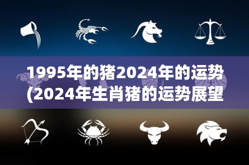 1995年的猪2024年的运势(2024年生肖猪的运势展望)