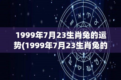 1999年7月23生肖兔的运势(1999年7月23生肖兔的运势分析)