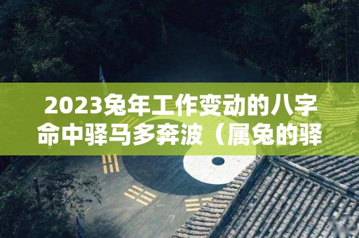 2023兔年工作变动的八字命中驿马多奔波（属兔的驿马）