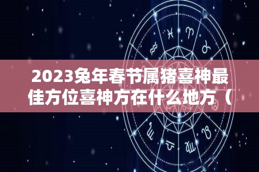 2023兔年春节属猪喜神最佳方位喜神方在什么地方（2021年属猪财神方位在哪个方位）