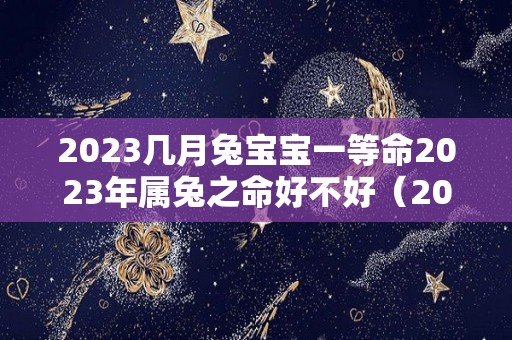 2023几月兔宝宝一等命2023年属兔之命好不好（2023兔宝宝几月出生最好命2021年）