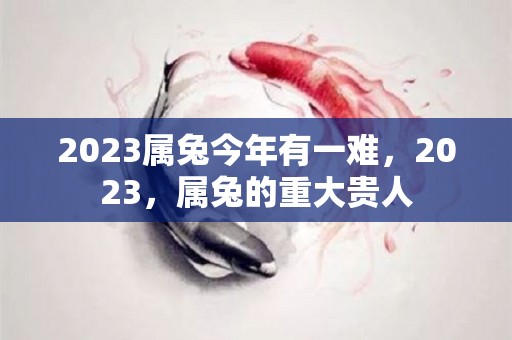 2023属兔今年有一难，2023，属兔的重大贵人