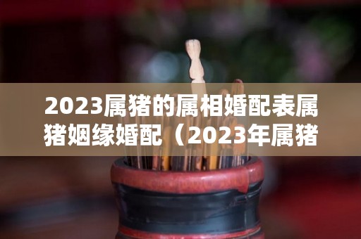 2023属猪的属相婚配表属猪姻缘婚配（2023年属猪的适合结婚吗）