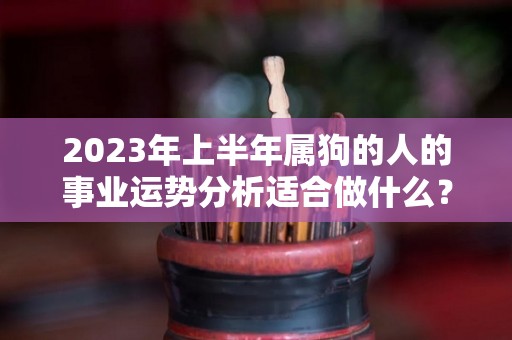 2023年上半年属狗的人的事业运势分析适合做什么？（2023年属狗）