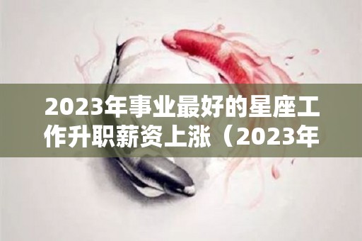 2023年事业最好的星座工作升职薪资上涨（2023年最旺的星座）