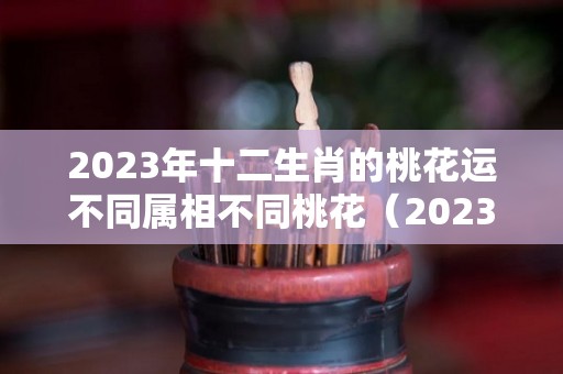 2023年十二生肖的桃花运不同属相不同桃花（2023年十二生肖运势详解最新完整版2020）