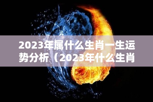 2023年属什么生肖一生运势分析（2023年什么生肖运势最旺）