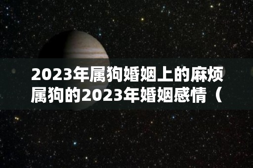 2023年属狗婚姻上的麻烦属狗的2023年婚姻感情（狗2023年婚姻有变动吗）