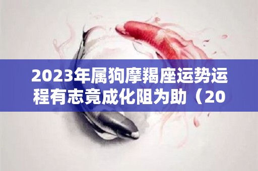 2023年属狗摩羯座运势运程有志竟成化阻为助（2022年属狗摩羯座运势）