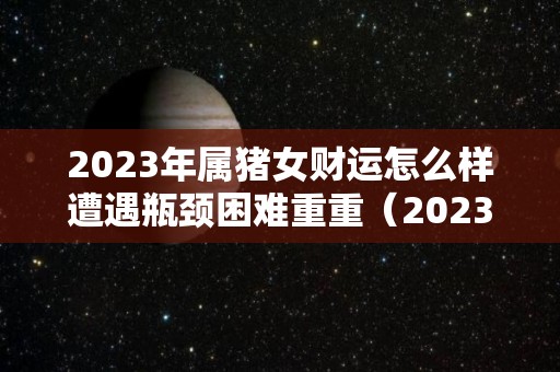 2023年属猪女财运怎么样遭遇瓶颈困难重重（2023年属猪女人的全年运势如何）