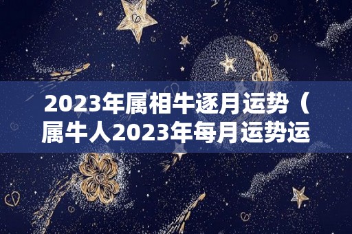 2023年属相牛逐月运势（属牛人2023年每月运势运程每月）