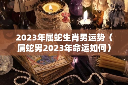 2023年属蛇生肖男运势（属蛇男2023年命运如何）