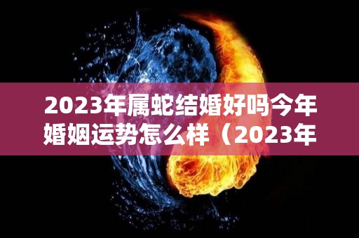 2023年属蛇结婚好吗今年婚姻运势怎么样（2023年属蛇感情运势）