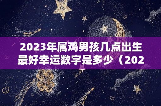 2023年属鸡男孩几点出生最好幸运数字是多少（2023年 属鸡）