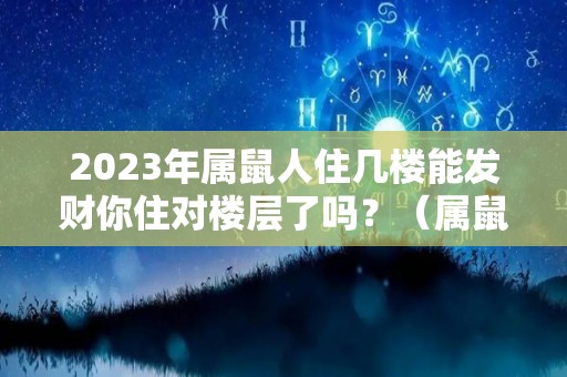 2023年属鼠人住几楼能发财你住对楼层了吗？（属鼠的住几楼最吉利13楼吗）