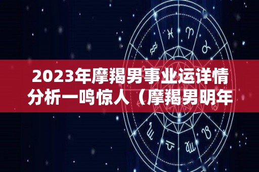 2023年摩羯男事业运详情分析一鸣惊人（摩羯男明年运势）