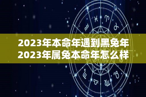 2023年本命年遇到黑兔年2023年属兔本命年怎么样（2023兔年本命年要注意什么）