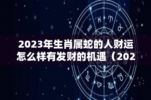 2023年生肖属蛇的人财运怎么样有发财的机遇（2023年属蛇的人的全年运势）