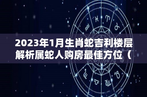 2023年1月生肖蛇吉利楼层解析属蛇人购房最佳方位（2023年属蛇112月运气）