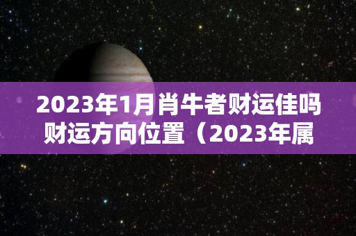 2023年1月肖牛者财运佳吗财运方向位置（2023年属牛人每月运势如何）