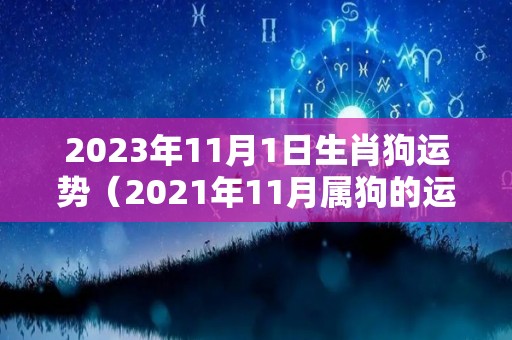 2023年11月1日生肖狗运势（2021年11月属狗的运势）