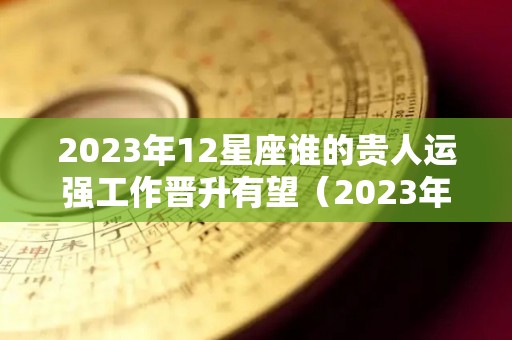 2023年12星座谁的贵人运强工作晋升有望（2023年12星座运势）