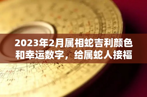 2023年2月属相蛇吉利颜色和幸运数字，给属蛇人接福！（2023年属蛇112月运气）