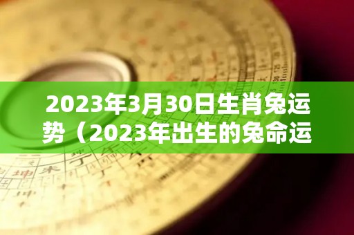 2023年3月30日生肖兔运势（2023年出生的兔命运如何）