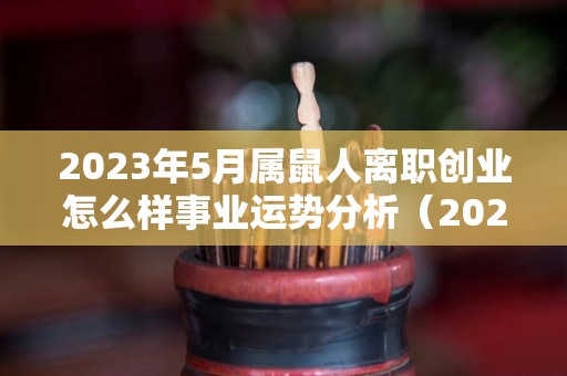 2023年5月属鼠人离职创业怎么样事业运势分析（2023年属鼠人的全年运势）