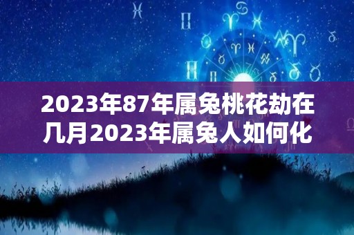 2023年87年属兔桃花劫在几月2023年属兔人如何化解桃花劫（2023年87年属兔人的全年运势）