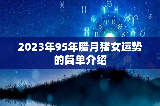 2023年95年腊月猪女运势的简单介绍