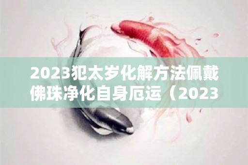 2023犯太岁化解方法佩戴佛珠净化自身厄运（2023年太岁犯什么）