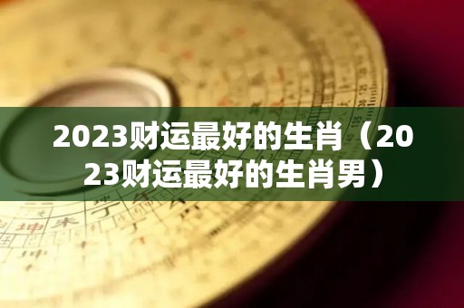 2023财运最好的生肖（2023财运最好的生肖男）