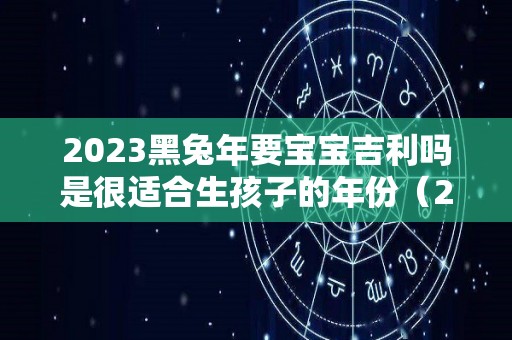 2023黑兔年要宝宝吉利吗是很适合生孩子的年份（2023黑兔年会发生什么事情）