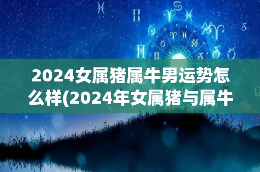 2024女属猪属牛男运势怎么样(2024年女属猪与属牛男的运势预测)