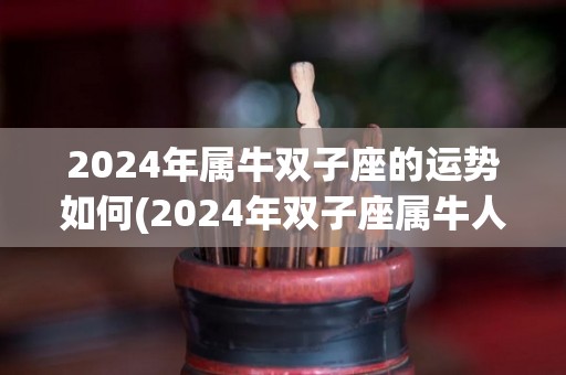 2024年属牛双子座的运势如何(2024年双子座属牛人的运势展望)