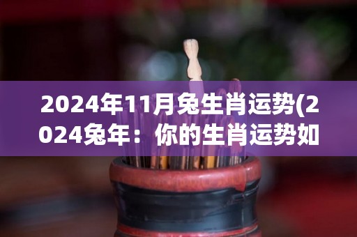 2024年11月兔生肖运势(2024兔年：你的生肖运势如何？)