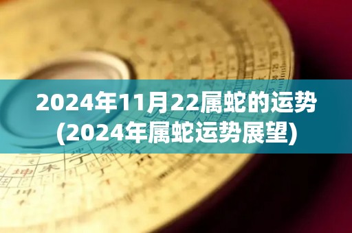 2024年11月22属蛇的运势(2024年属蛇运势展望)