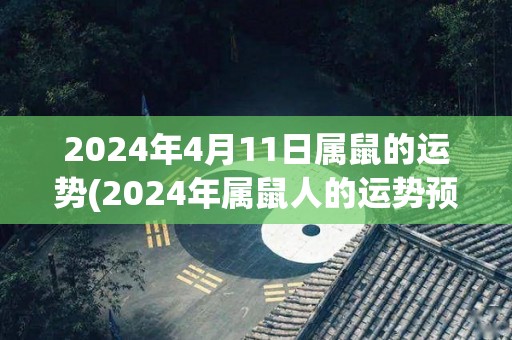 2024年4月11日属鼠的运势(2024年属鼠人的运势预测)