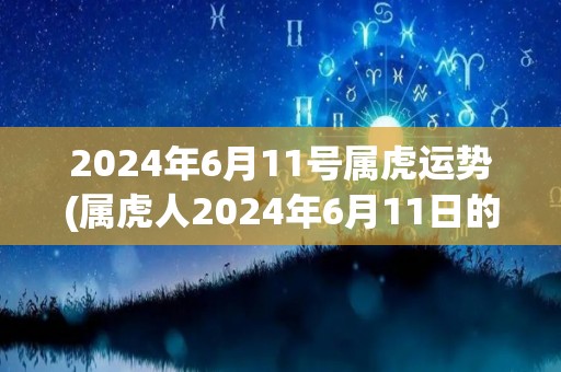 2024年6月11号属虎运势(属虎人2024年6月11日的运势展望)