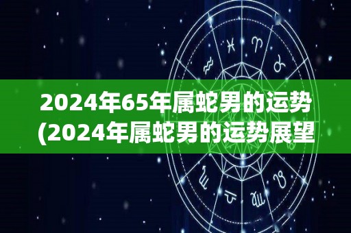 2024年65年属蛇男的运势(2024年属蛇男的运势展望)