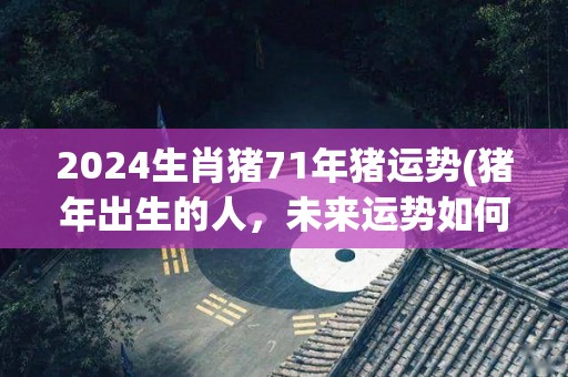 2024生肖猪71年猪运势(猪年出生的人，未来运势如何？测算你的71年猪运势！)