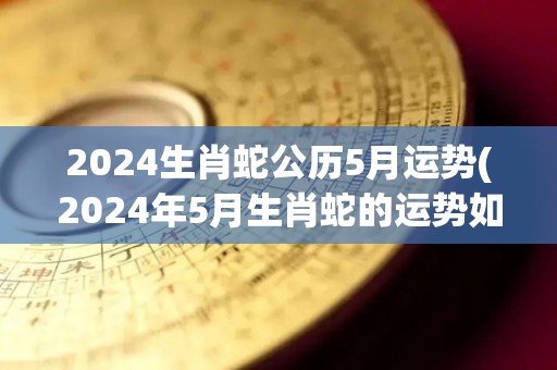 2024生肖蛇公历5月运势(2024年5月生肖蛇的运势如何？)