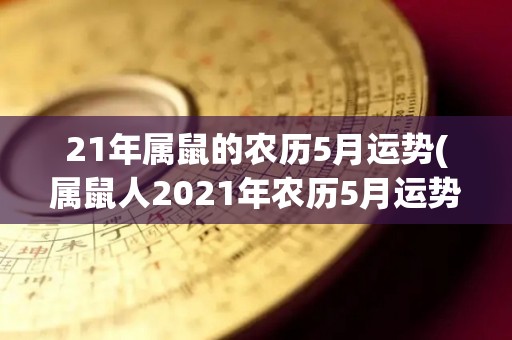 21年属鼠的农历5月运势(属鼠人2021年农历5月运势大暴增)