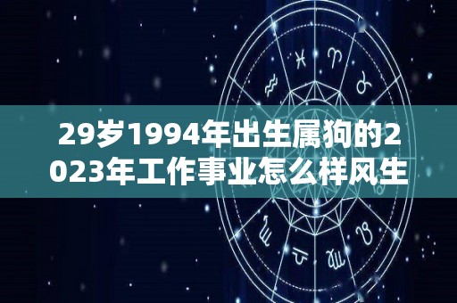 29岁1994年出生属狗的2023年工作事业怎么样风生水起（1994年属狗的2020年工作变动）