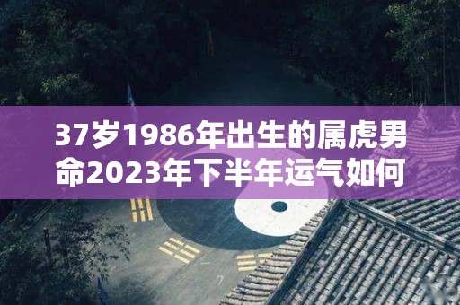 37岁1986年出生的属虎男命2023年下半年运气如何运势详解（1986年属虎男2023年每个月运势）