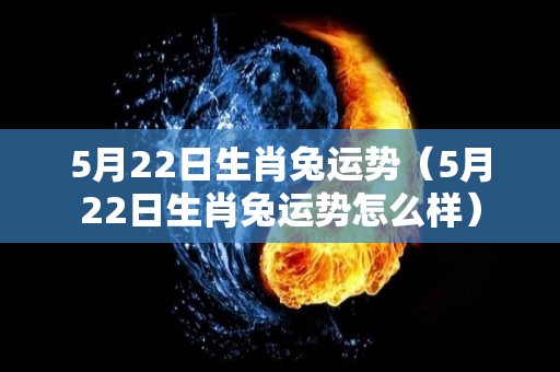 5月22日生肖兔运势（5月22日生肖兔运势怎么样）