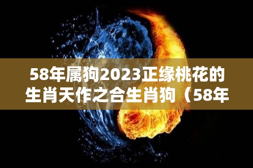 58年属狗2023正缘桃花的生肖天作之合生肖狗（58年属狗的姻缘）