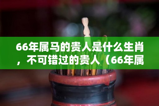 66年属马的贵人是什么生肖，不可错过的贵人（66年属马的贵人是什么属相）