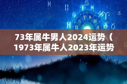 73年属牛男人2024运势（1973年属牛人2023年运势运程男）